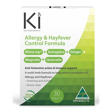 Ki, Allergy & Hayfever Control Formula, 30 Tablets