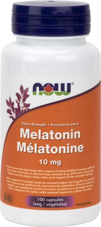 NOW Melatonin 10 mg 100 Capsules