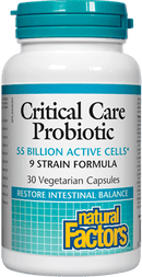 ناتشورال فاكتورز، بروبيوتيك للعناية الحرجة، 55 مليار خلية نشطة، 30 كبسولة