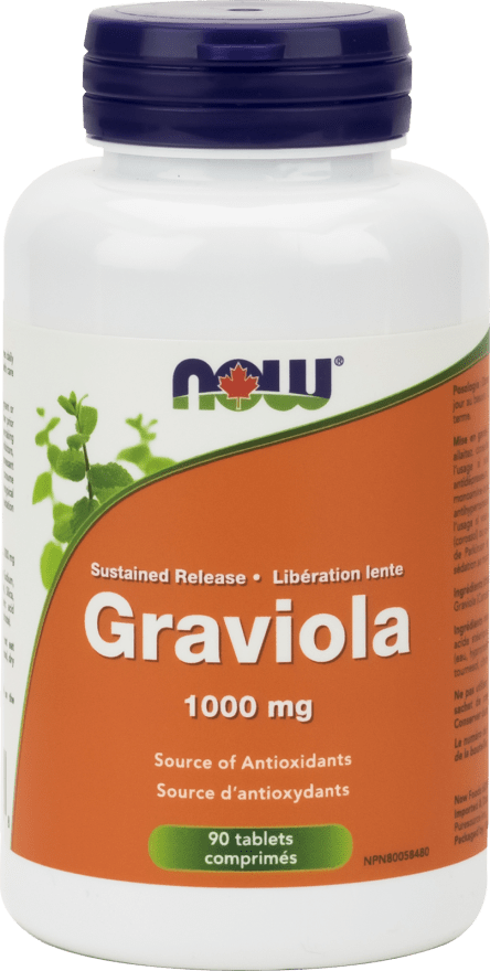 NOW Graviola 1000 mg 90 Tablets