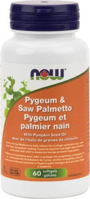 NOW Pygeum &amp; Saw Palmetto 25 مجم / 80 مجم 60 كبسولة هلامية