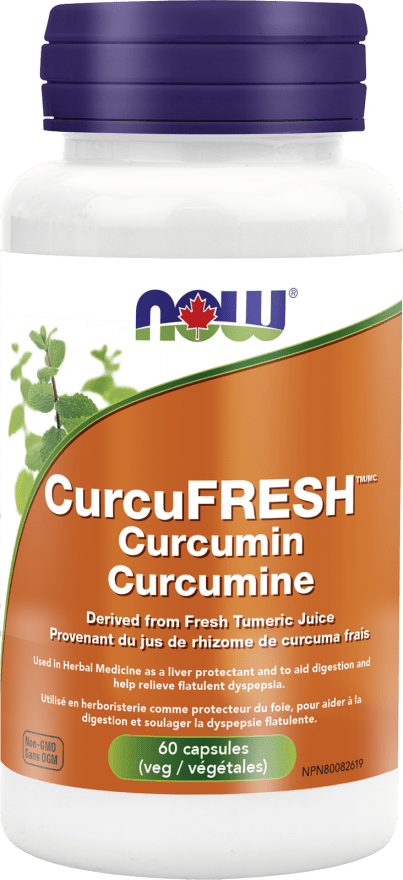 NOW CurcuFRESH Curcumin 4% 60 V-Caps