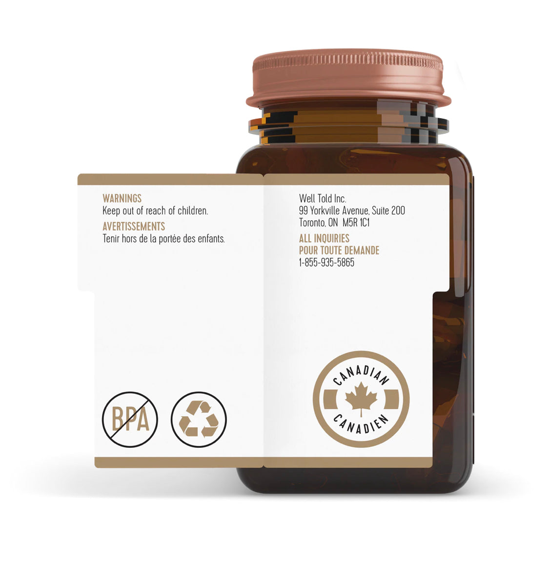 Well Told Health, Vitamin D, 1000IU, 62 V-Caps