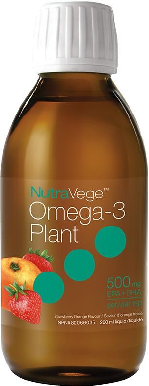NutraVege Omega-3 Plant - Strawberry Orange (200 mL)