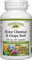 Natural Factors Horse Chestnut & Grapeseed 350mg 60 Capsules
