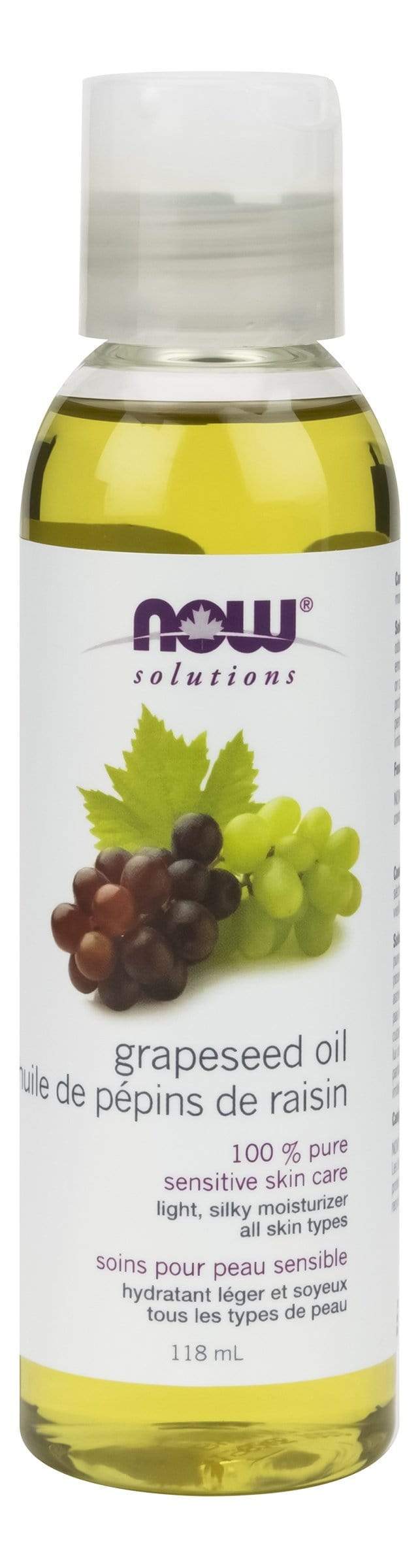 NOW Grapeseed Oil, Pure 118 mL