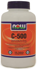 ناو C-500 برتقال قابل للمضغ، 100 قرص