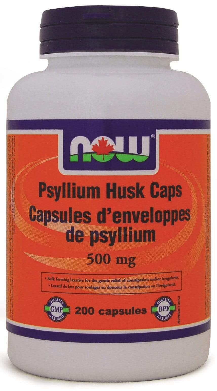 NOW Psyllium Husk Caps - 500mg - 200 caps
