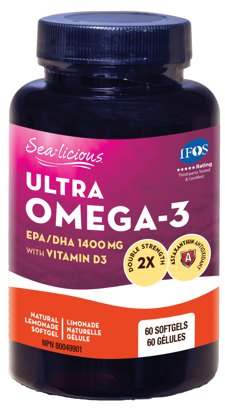 Karlene's Sea-licious Ultra Omega-3 EPA/DHA 1400 mg with Vitamin D3