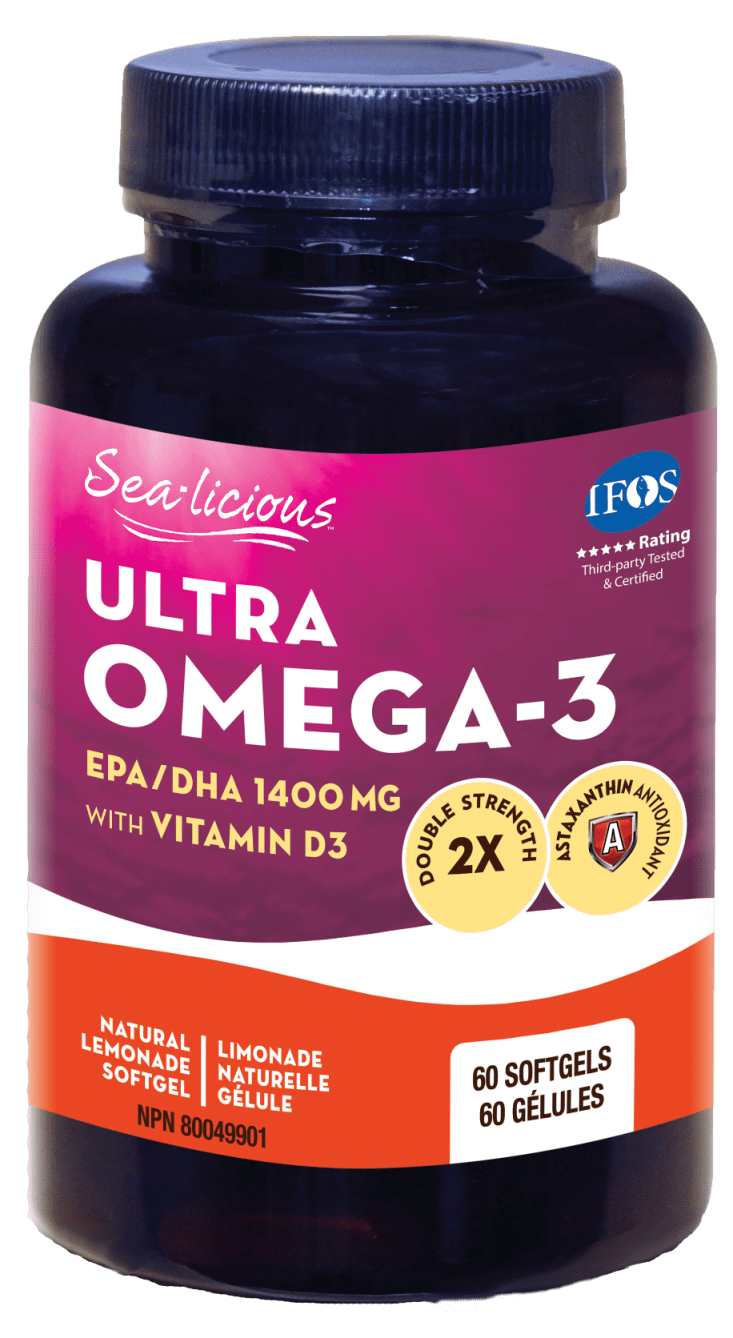 كارلين سي-ليسيوس ألترا أوميجا 3 EPA/DHA 1400 مجم مع فيتامين د3