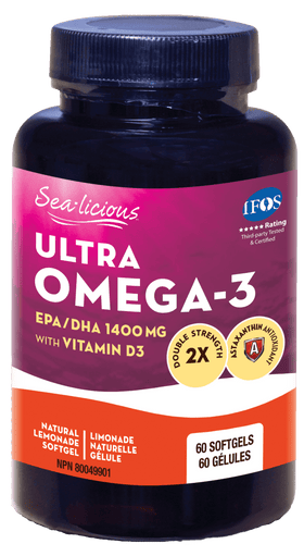 كارلين سي-ليسيوس ألترا أوميجا 3 EPA/DHA 1400 مجم مع فيتامين د3