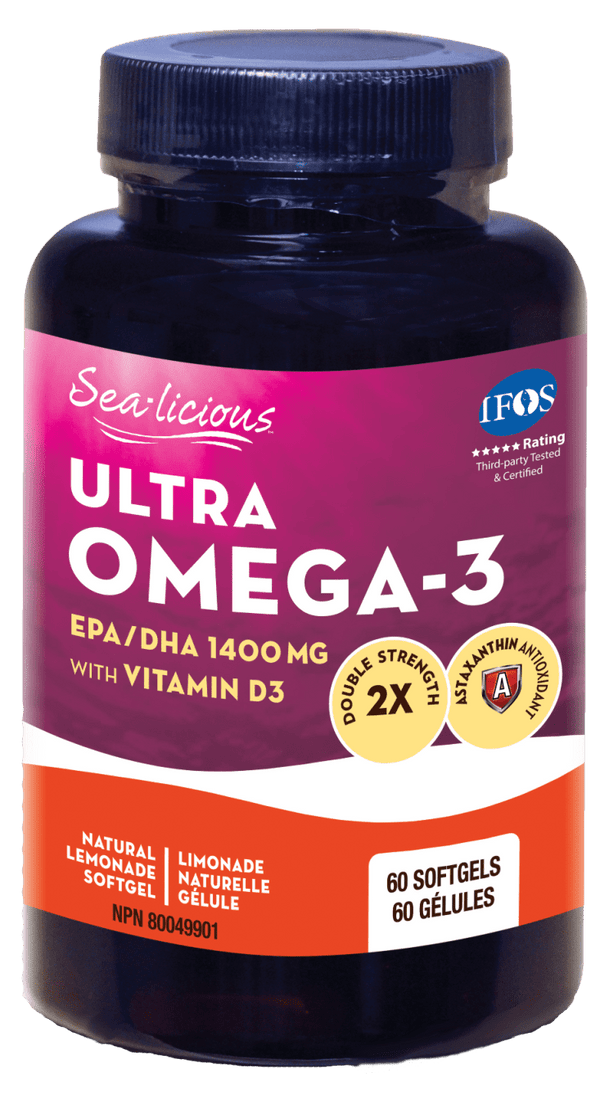 Karlene's Sea-licious Ultra Omega-3 EPA/DHA 1400 mg with Vitamin D3
