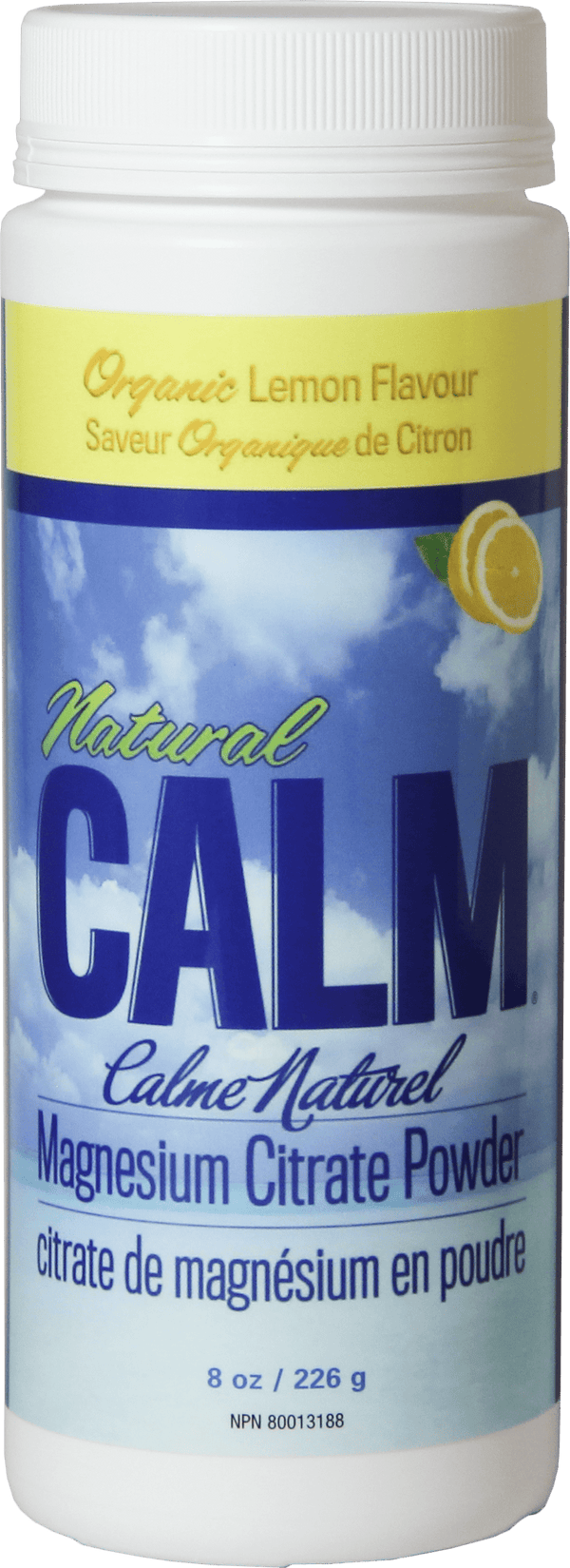 Natural Calm, Organic Lemon, 226 g