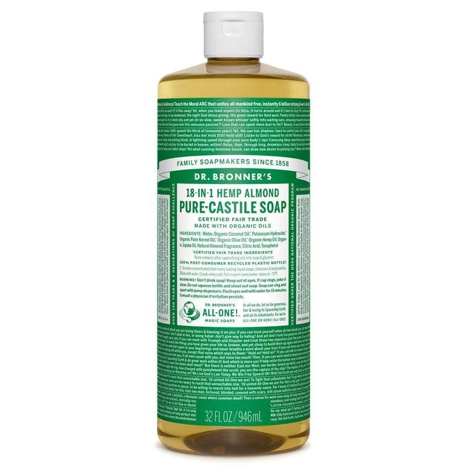 Dr. Bronner's, Pure-Castile Liquid Soap, Almond, 946mL (32 Oz)