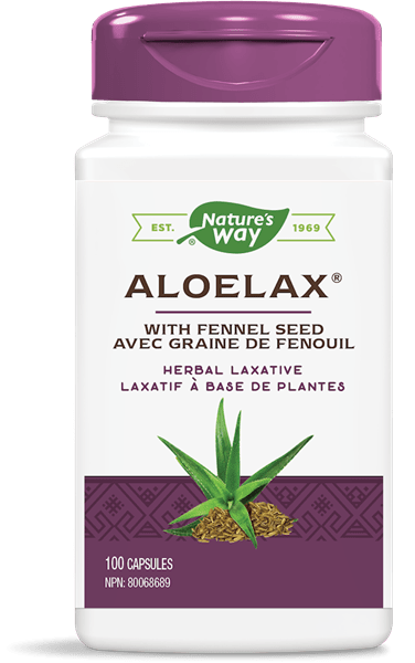 Nature's Way Aloelax with Fennel Seed 100 Capsules