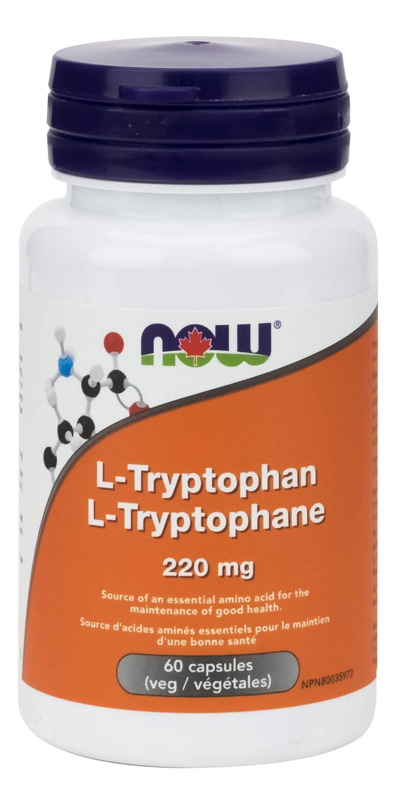 NOW L-Tryptophan 220 mg 60 V-Caps