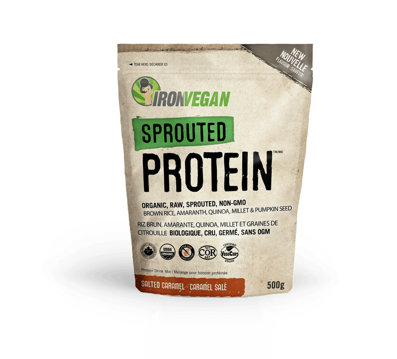 Iron Vegan Sprouted Protein Salted Caramel 500 g
