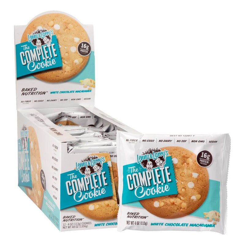 Lenny & Larry's The Complete Cookie White Chocolate Macadamia Box of 12 - 113 g Cookies