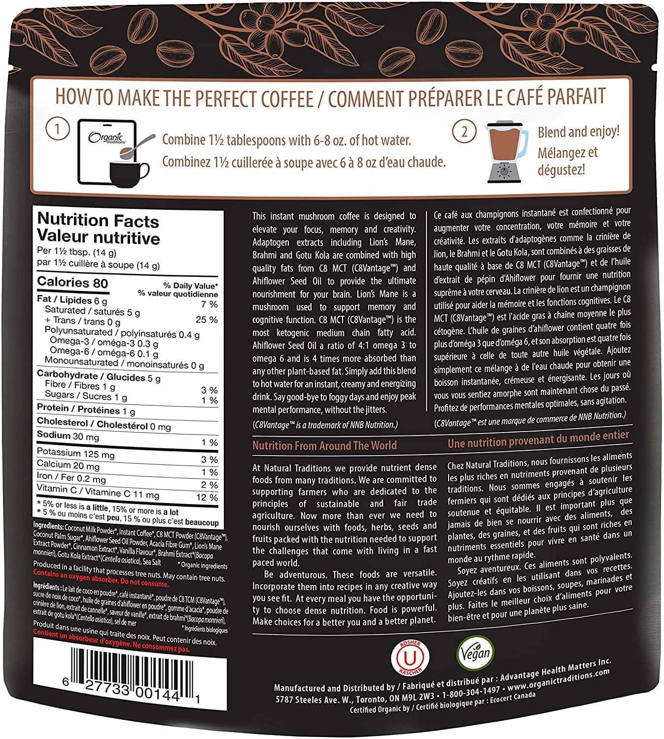 Natural Traditions Focus Fuel Coffee 140 g