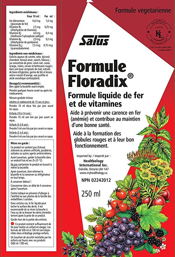 Salus Floradix Iron & Vitamin Liquid Formula