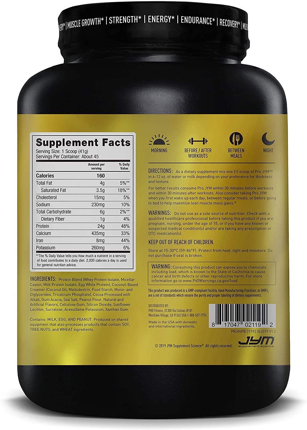JYM PRO Protein Blend 4 lb- Chocolate Peanut Butter