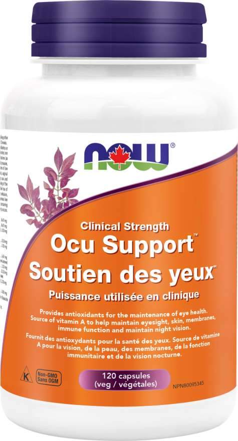 NOW, Ocu Support, Clinical Strength, 120 Veg Capsules