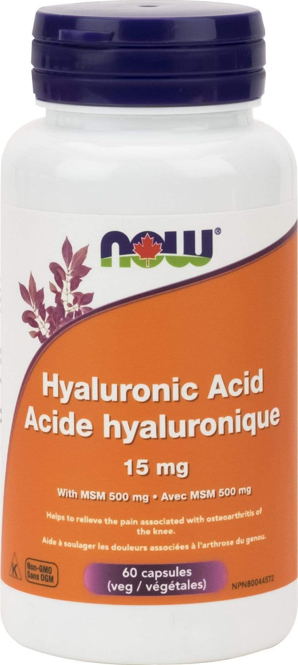 NOW Hyaluronic Acid 15 mg with MSM