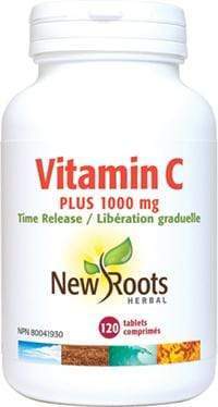 New Roots Vitamin C Plus 1000 mg Time Release 120 Tablets