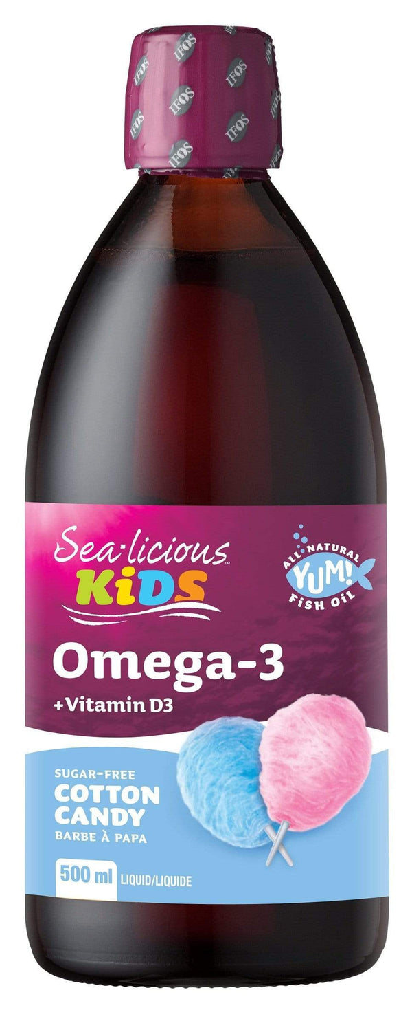 Karlene's Sea-licious Kids 오메가-3 + 비타민 D - 솜사탕 맛