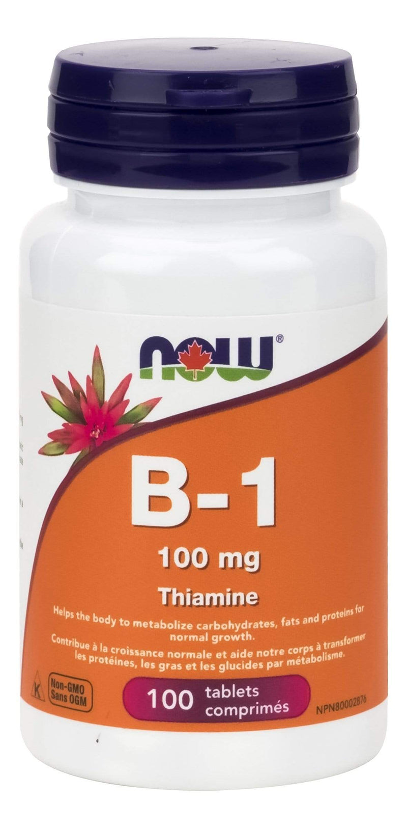 NOW Vitamin B1 Thiamine 100mg 100 Tablets