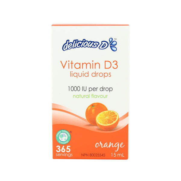 قطرات فيتامين د3 البلاتينية 1000 وحدة دولية - نكهة البرتقال