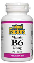 Natural Factors B6 50 mg 90 Tablets