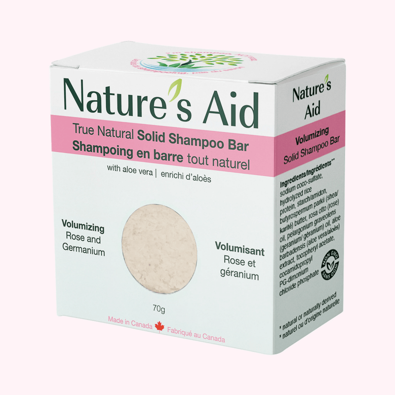 Nature's Aid True Natural Solid Shampoo Bar Rose & Geranium