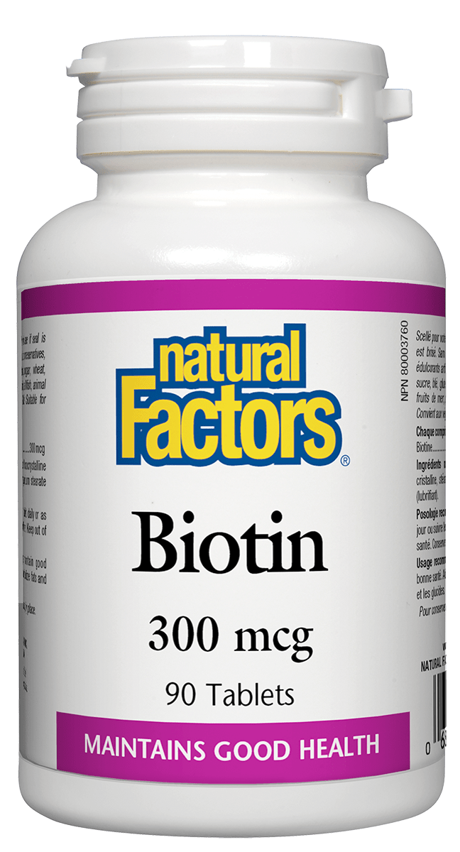 Natural Factors Biotin 300 mcg 90 Tablets