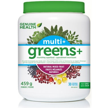 Genuine Health, greens+ Multi+, Natural Mixed Fruit, 459g