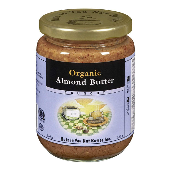Nuts to You Nut Butter Organic Almond Butter - Crunchy 365 g