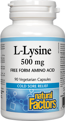 Natural Factors L-Lysine 500 mg 90 Capsules