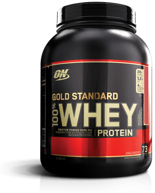 Optimum Nutrition, Gold Standard 100% Whey, Delicious Strawberry, 2.27 kg (5 lbs)