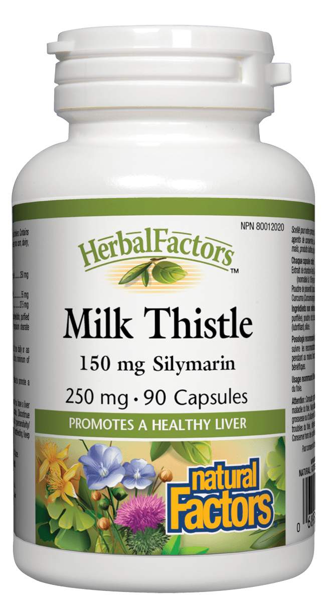 Natural Factors Milk Thistle - 150 mg Silymarin 90 Capsules