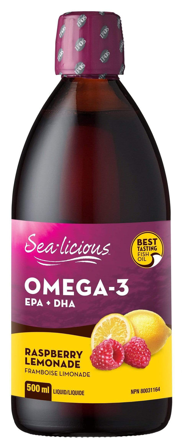 أوميغا 3 اللذيذة البحرية من كارلين مع EPA + DHA - عصير ليمون التوت