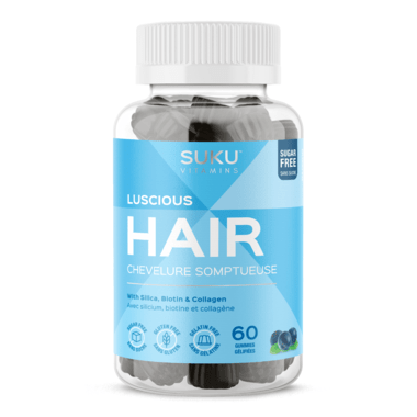 Suku Vitamins Luscious Hair 60 Gummies -Blueberry Bliss Flavour