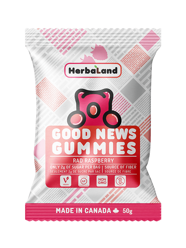 HerbaLand Good News Gummies Rad Raspberry Box of 12