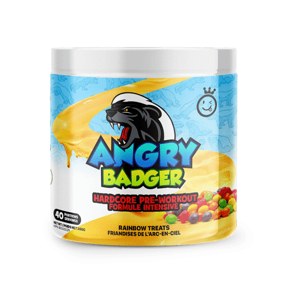 Yummy Sports Angry Badger Hardcore Pre-Workout Rainbow Treats