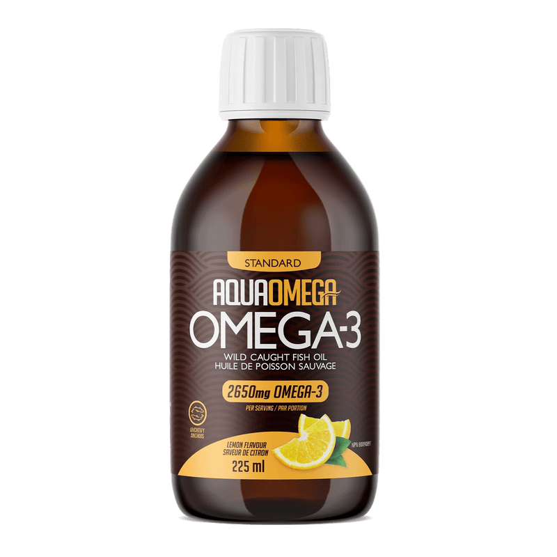 AquaOmega, Standard Omega-3, 2650mg, Lemon, 225mL