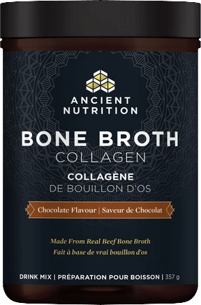 Ancient Nutrition, Bone Broth Collagen Protein, Chocolate, 357g