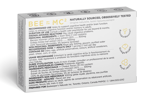 Beekeeper's Naturals B.LXR Brain Fuel With Royal Jelly