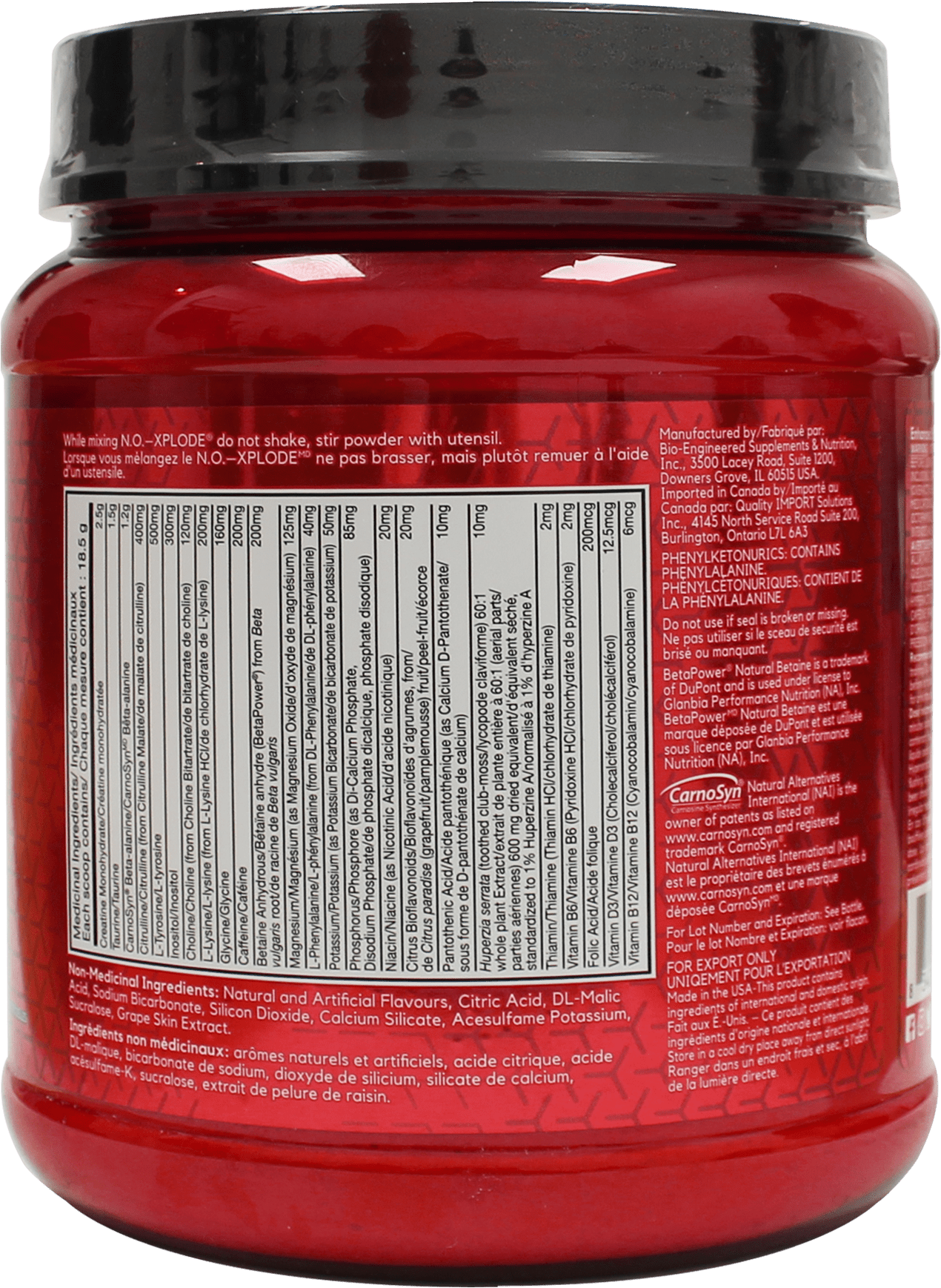 BSN NO-XPLODE Blue Raspberry