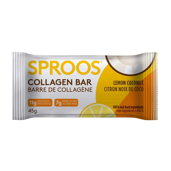 Sproos Marine Collagen Bar, Lemon Coconut (12pk)