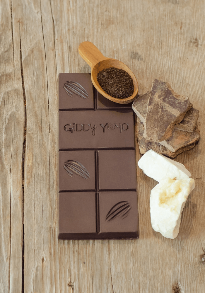 Bridgitte's Giddy Yo Hundo 100% Dark Chocolate Bars