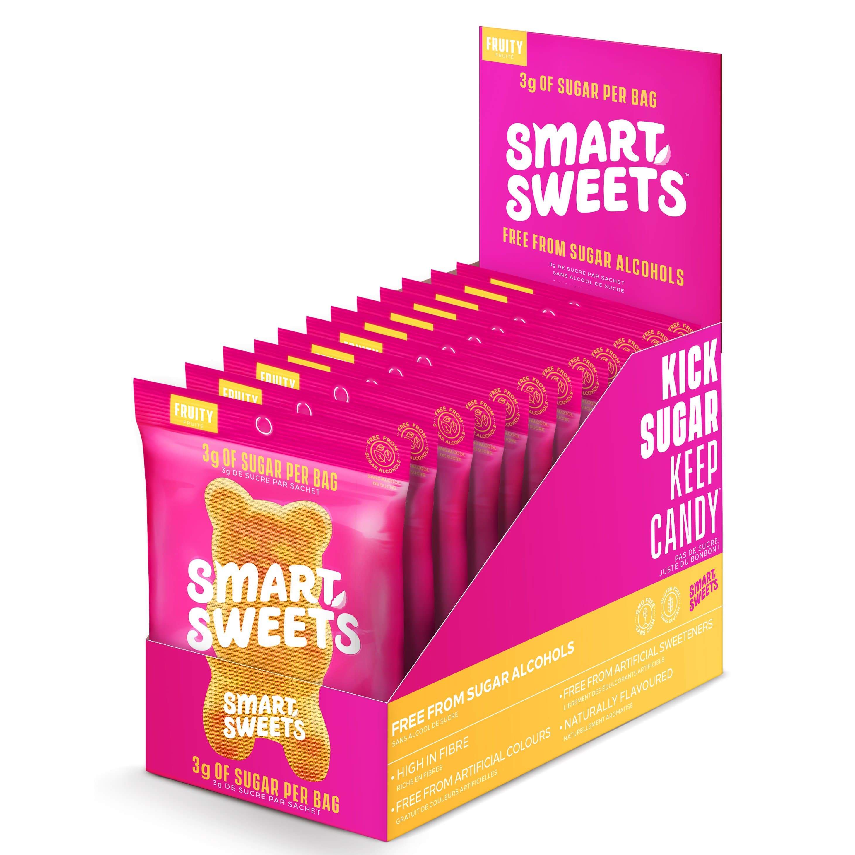 SmartSweets Fruity Gummy Bears Box of 12